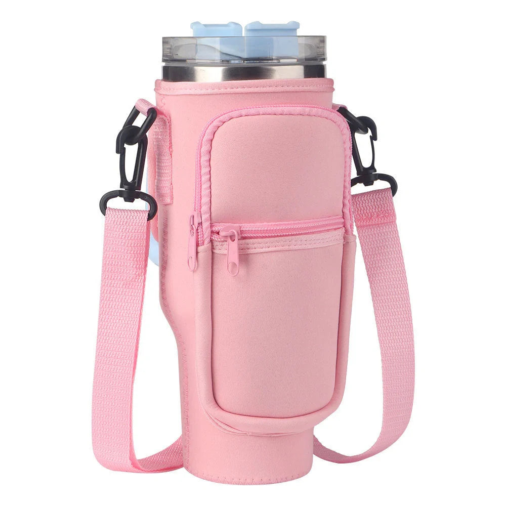 Neoprene thermal sleeve for vacuum straw cups in various colours