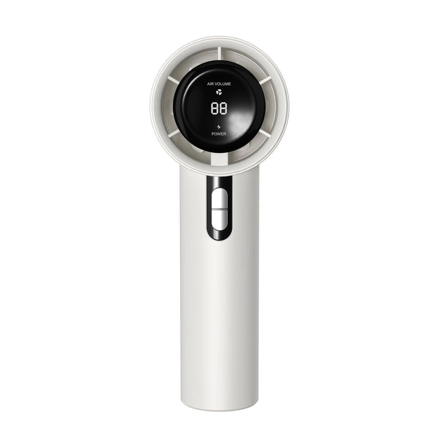 Powerful handheld cooling fan with adjustable wind speeds, long-lasting 3000mAh battery, and semiconductor refrigeration technology