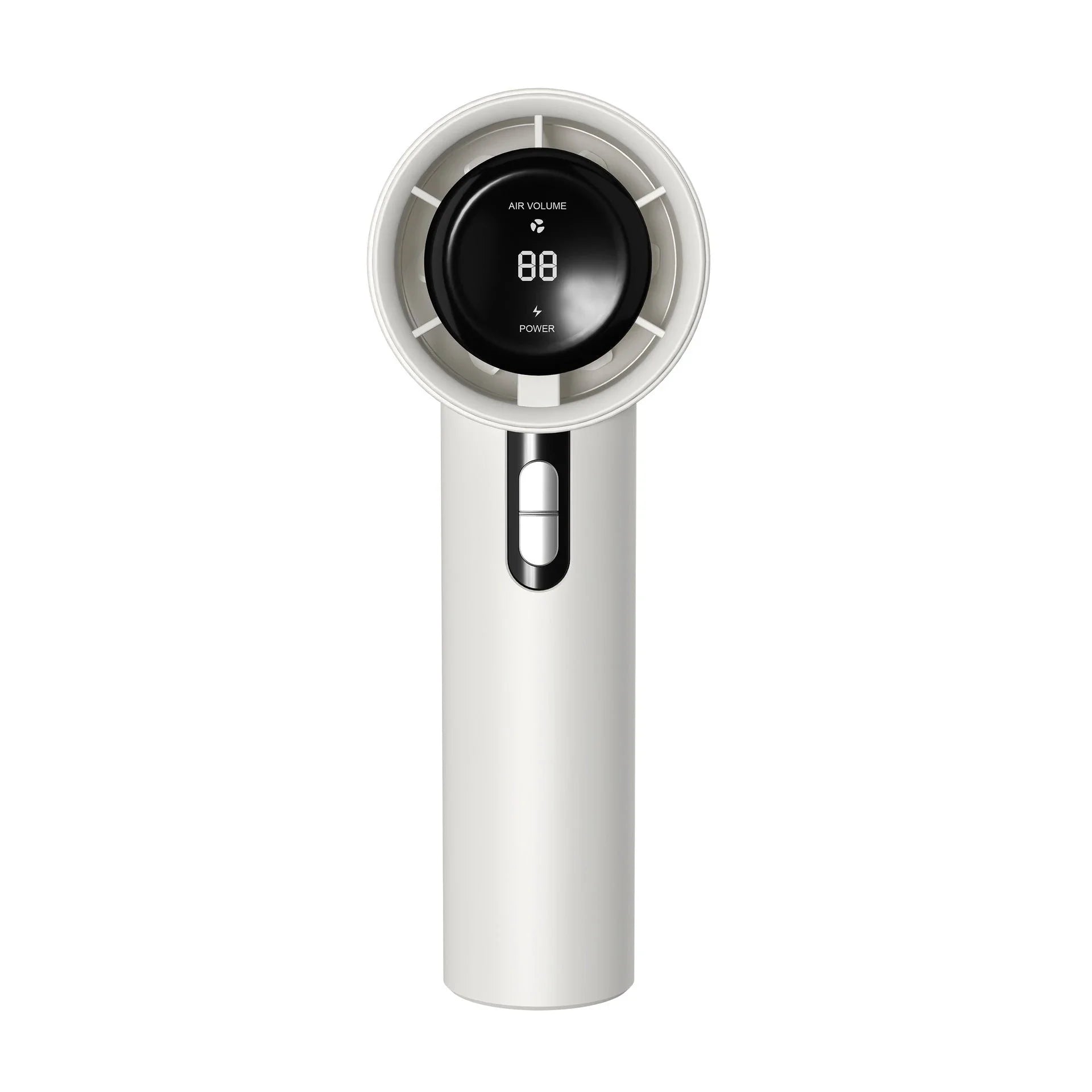 Powerful handheld cooling fan with adjustable wind speeds, long-lasting 3000mAh battery, and semiconductor refrigeration technology