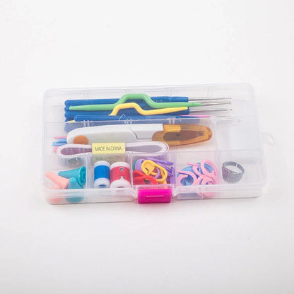 Premium handcrafted crochet set with aluminium hooks, yarn, and storage case