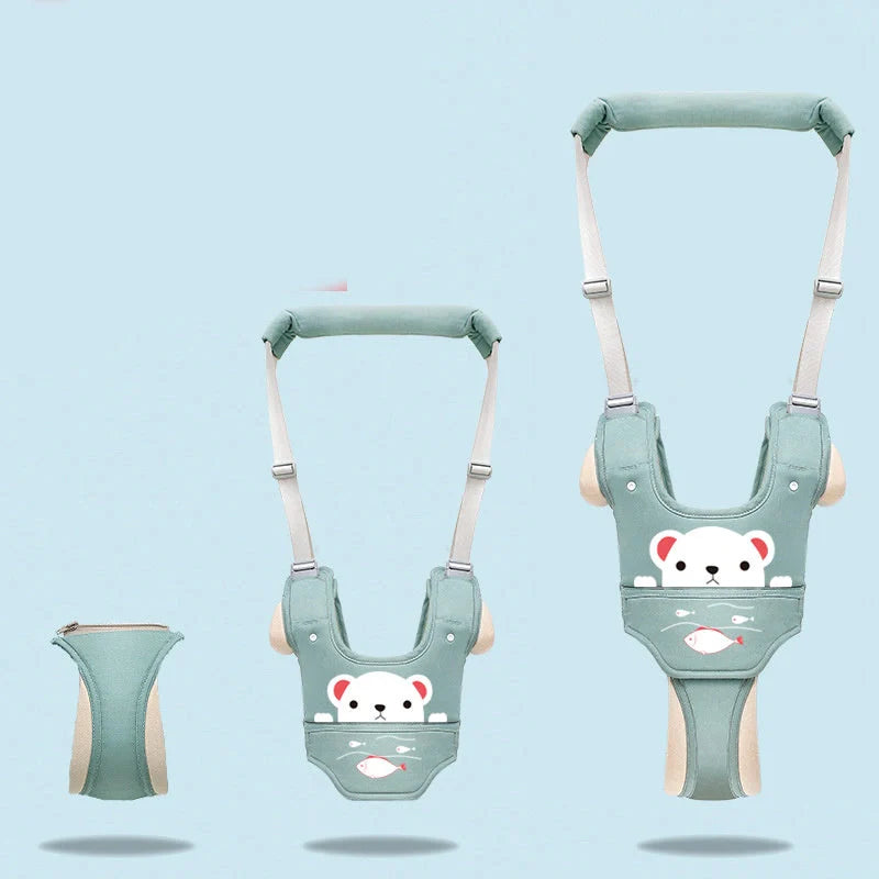 Adjustable baby walker harness for toddlers in various colours and designs