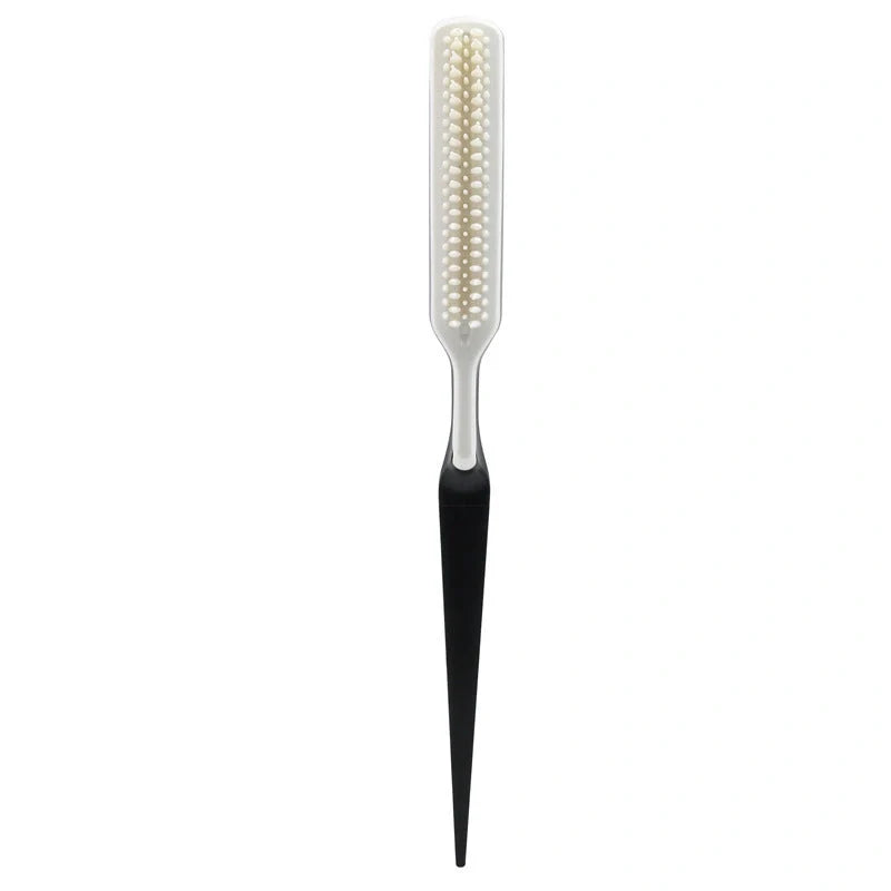Fluffy shaped styling comb in vibrant colours for gentle hair detangling