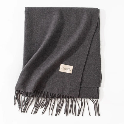 Elegant artificial cashmere scarf for women in various colors, perfect for winter warmth and style.