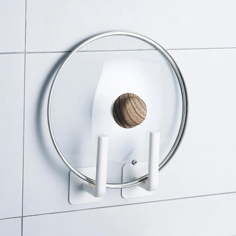 White nail-free ABS storage rack for wall organisation