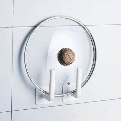 White nail-free ABS storage rack for wall organisation