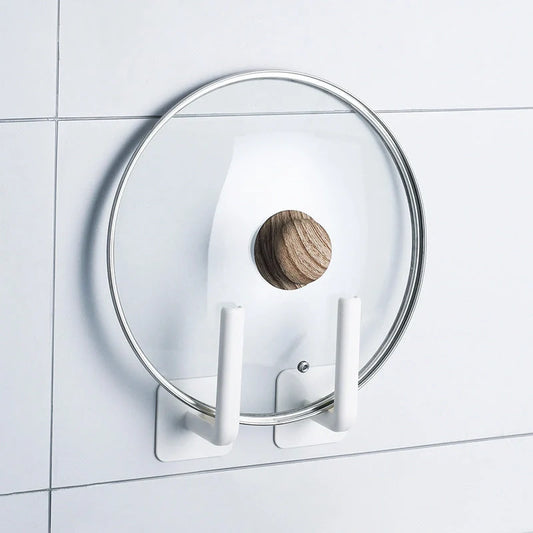 White nail-free ABS storage rack for wall organisation