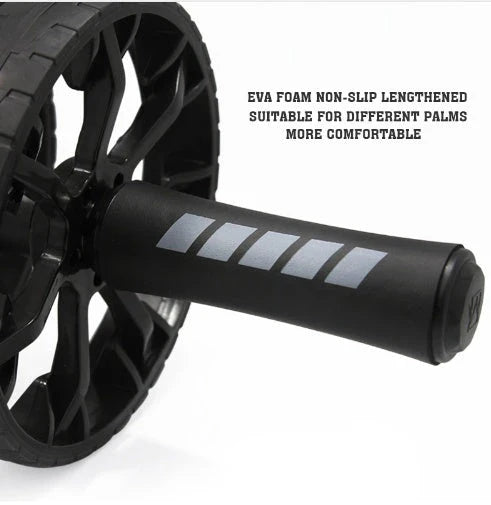 Premium abdominal wheel roller with supportive exercise mat, designed for an effective and challenging core workout experience.