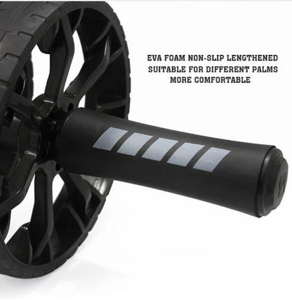 Premium abdominal wheel roller with supportive exercise mat, designed for an effective and challenging core workout experience.