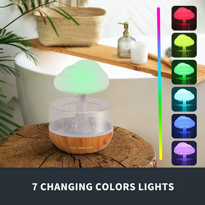 2-in-1 Desk Humidifier with raining cloud design and aromatherapy function