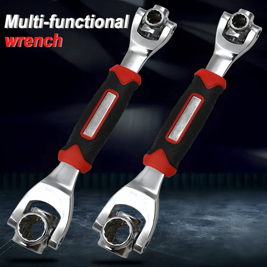48-in-1 Multipurpose Socket Wrench with 360-degree rotating head and comfortable grip