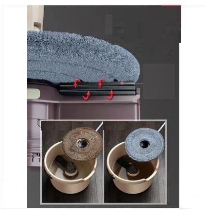 Rotary Mop with automatic wringing, telescopic handle, and microfibre cleaning for effortless home cleaning in the UK