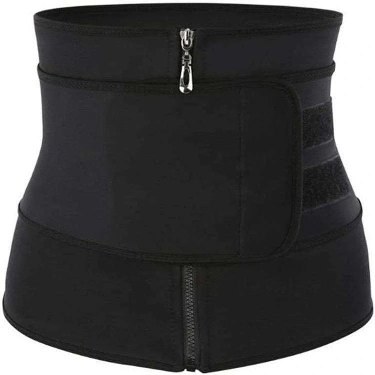 Women's adjustable waist trainer slimming bodysuit with 2-3 belts for workout shaping
