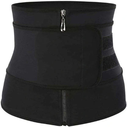 Women's adjustable waist trainer slimming bodysuit with 2-3 belts for workout shaping