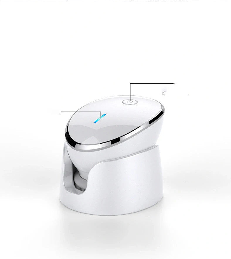 USB Charging Facial Cleansing Massager with silicone bristles and ergonomic design