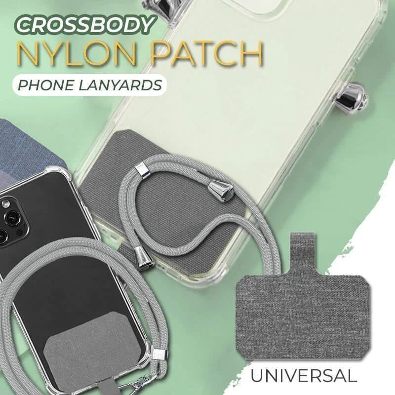 Universal crossbody phone lanyard in various colours with metal buckle