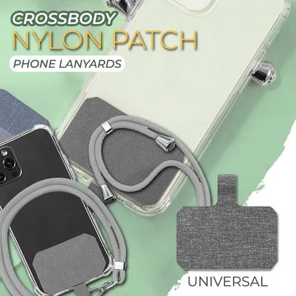 Universal crossbody phone lanyard in various colours with metal buckle