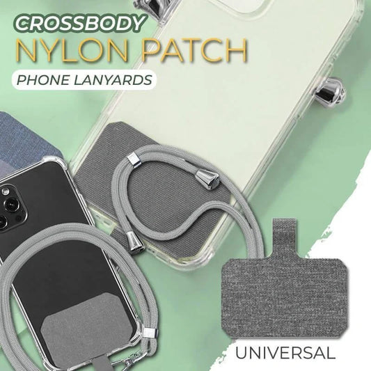 Universal crossbody phone lanyard in various colours with metal buckle