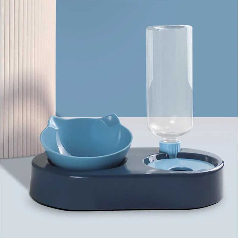 Two-in-One Pet Bowl Water Dispenser in various colours