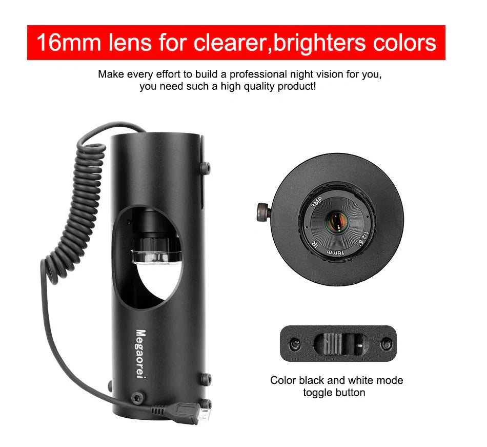 Home Fashion Infrared Night Vision Telescope with 4.3-inch display and 3MP camera