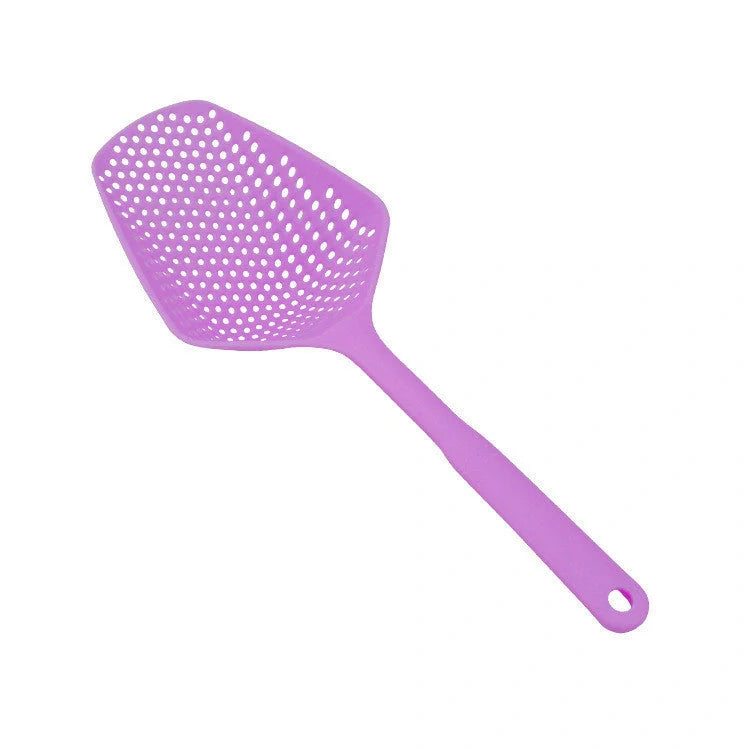 Large nylon strainer scoop colander for kitchen use, perfect for frying and soup making