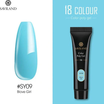 15g Coloured Crystal Nail Extension Glue for vibrant, durable nail art