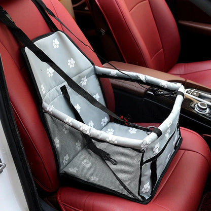 Robust pet car seat cover with double-layer protection, made of high-quality polyester and Oxford cloth for durability and comfort