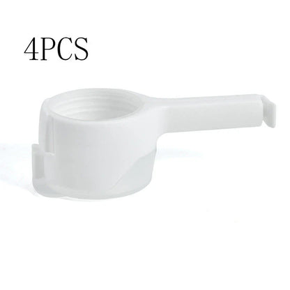 Premium food preservation clip with airtight seal and wide pouring spout to keep snacks fresh