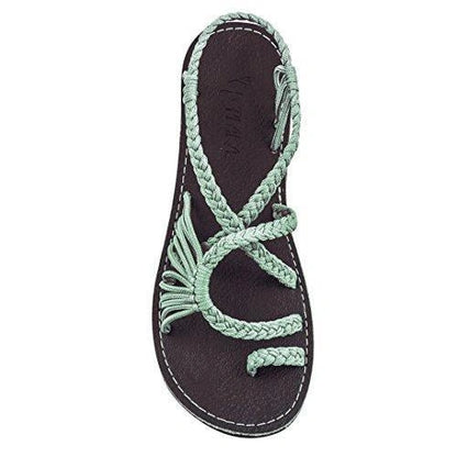 European and American beach flip flops with anklet straps in various colours