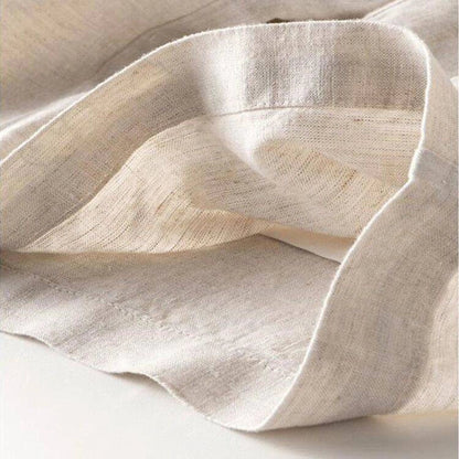 Stylish and comfortable cotton and linen trousers for British women, featuring a high-waist, straight-leg design in a range of classic colours.