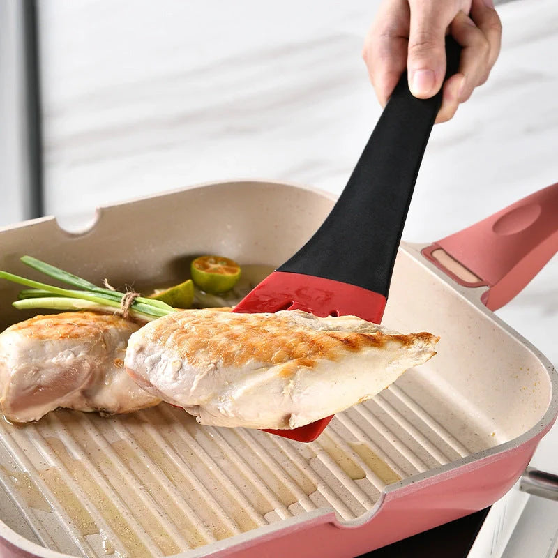 3-in-1 silicone food clip spatula with detachable scraper and rotary blade