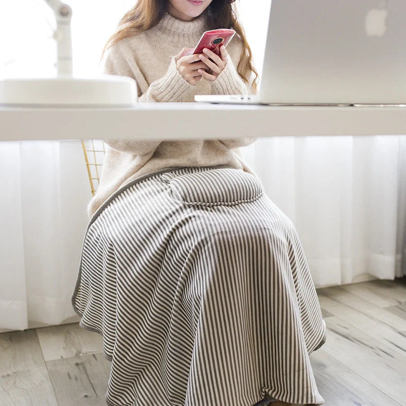 USB Electric Plush Warming Blanket in various colours with crystal super soft lamb fabric