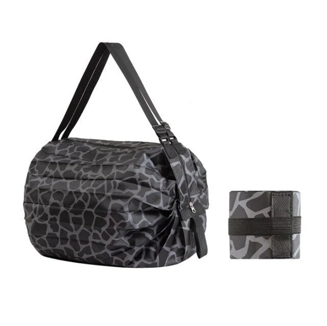 Large capacity foldable nylon shopping bag in various colors