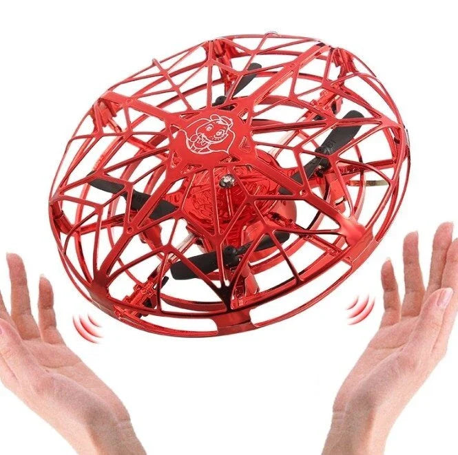 Intuitive air drone with UFO-inspired design, gesture control, and automatic obstacle avoidance for seamless aerial experiences.