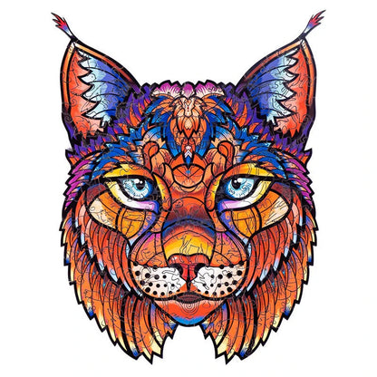 Charming wooden animal puzzles featuring a variety of wild creatures like foxes, wolves, and owls, perfect for a unique Christmas gift.