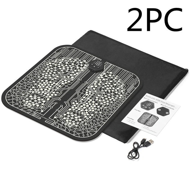 Premium electric foot massager with adjustable settings, wireless remote control, and intelligent power-off protection for a customised relaxation experience.