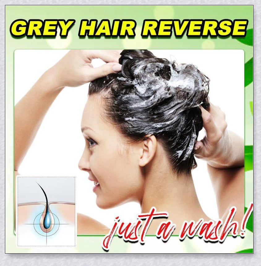 Organic Hair Darkening Shampoo Bar - 100% natural formula to revive grey hair and promote healthy, rejuvenated locks