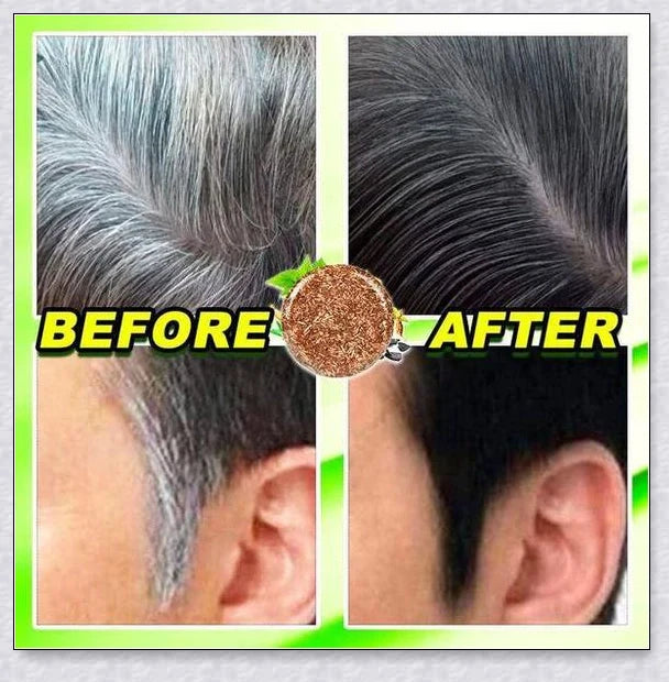 Organic Hair Darkening Shampoo Bar - 100% natural formula to revive grey hair and promote healthy, rejuvenated locks