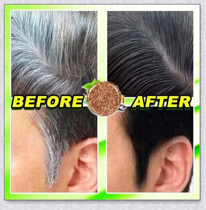Organic Hair Darkening Shampoo Bar - 100% natural formula to revive grey hair and promote healthy, rejuvenated locks