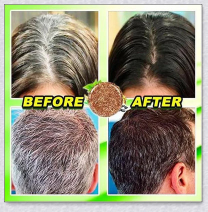 Organic Hair Darkening Shampoo Bar - 100% natural formula to revive grey hair and promote healthy, rejuvenated locks