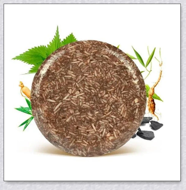Organic Hair Darkening Shampoo Bar - 100% natural formula to revive grey hair and promote healthy, rejuvenated locks