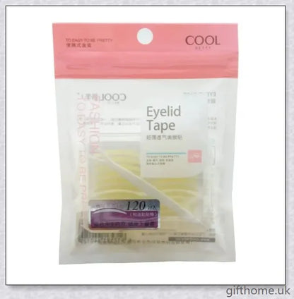 Double eyelid tape for heavy hooded eyes, featuring 120 pairs of eyelid lifter strips to enhance the appearance of the eyes.