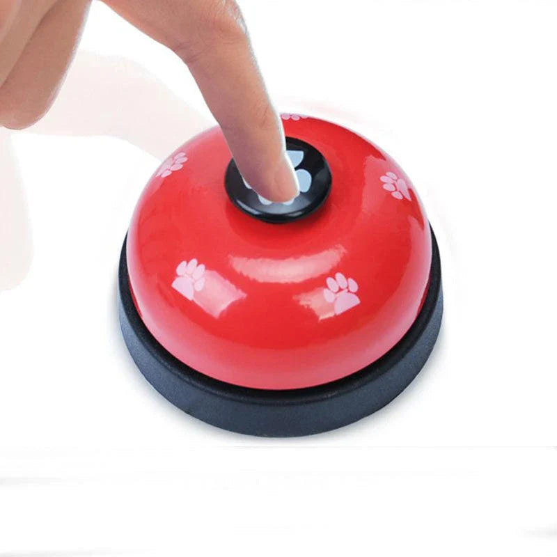 Premium dog training toy in white colour, made of durable metal and plastic materials, designed to engage and entertain your canine companion