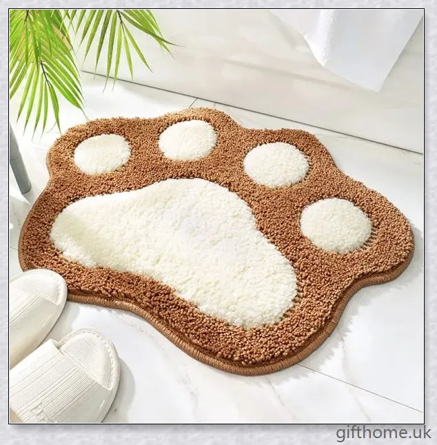 A soft, plush anti-slip mat in a variety of calming colours, designed for safe and comfortable use in the bathroom.