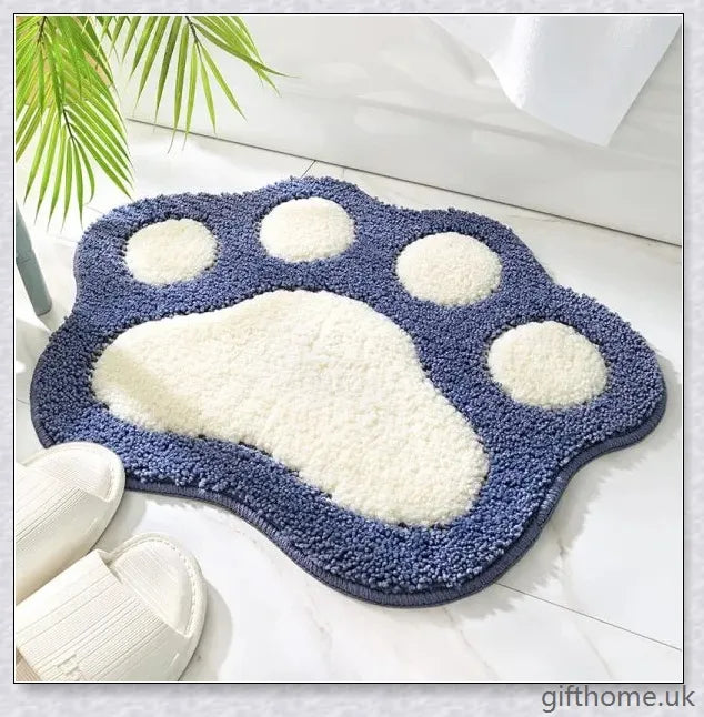 A soft, plush anti-slip mat in a variety of calming colours, designed for safe and comfortable use in the bathroom.
