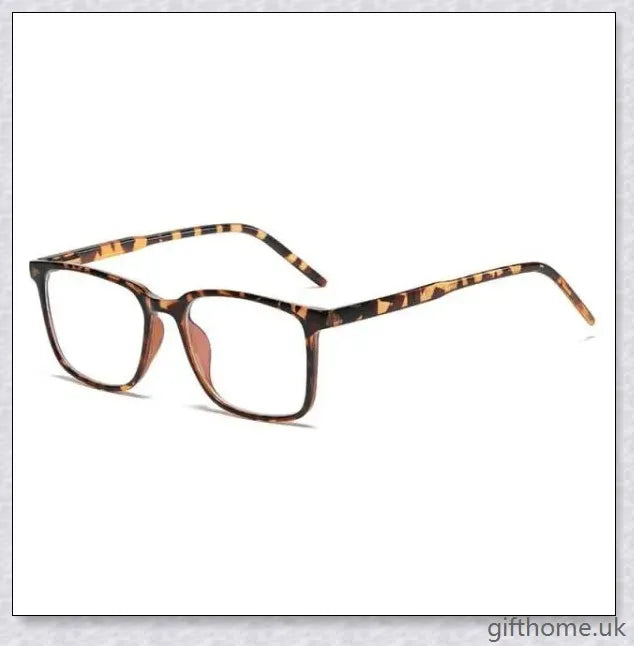 A pair of stylish, blue light blocking glasses in a variety of frame colors for eye protection and sleep support