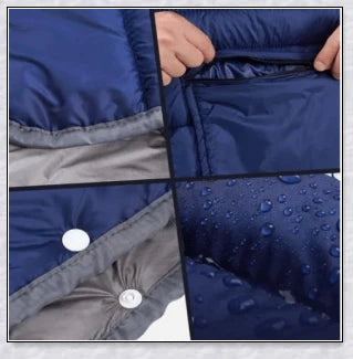 Sleeping Bag Hoodie Poncho in various colours, featuring a cosy design for outdoor activities