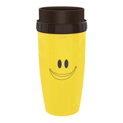 Twist Cup travel tumbler with twist-top mechanism and double-wall insulation for hot and cold drinks