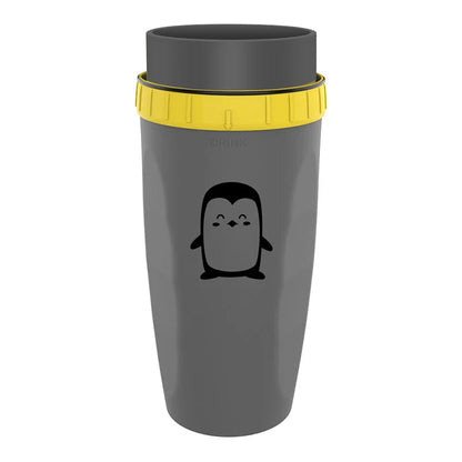 Twist Cup travel tumbler with twist-top mechanism and double-wall insulation for hot and cold drinks