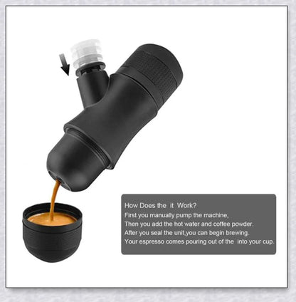 Portable Coffee Maker - Easily enjoy espresso with rich crema anywhere, anytime