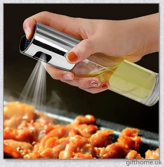 Premium ABS + glass oil and vinegar spray bottle for precise seasoning in the kitchen